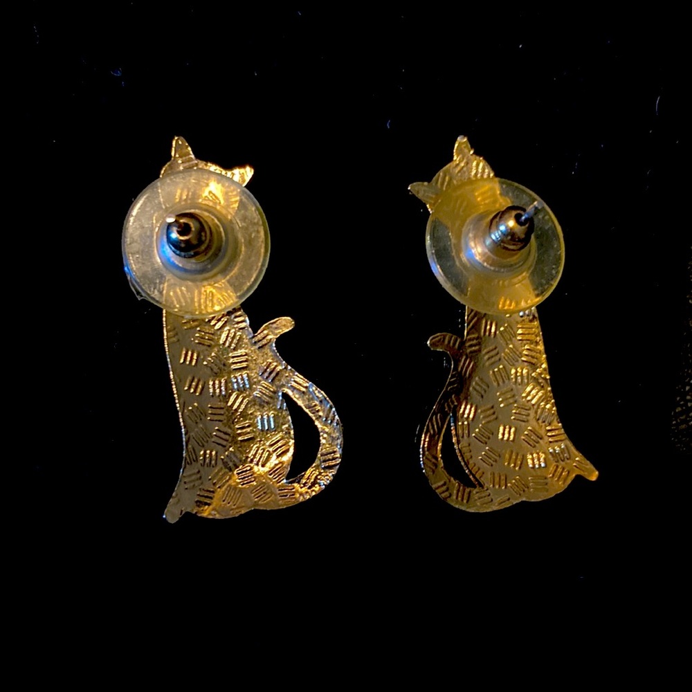 Cat earrings - Picture 2 of 3